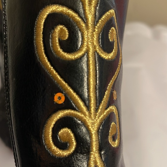 NEW Disney Store Anna Boots Sequin Costume Shoes Girl Child Frozen US 9/10 - Picture 13 of 14